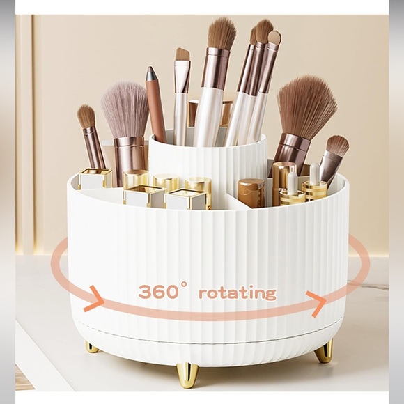 🌸360° Rotate Makeup Brush Holder organizer - Picture 2 of 6